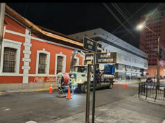 Refuerzan con trabajos nocturnos la red de alcantarillado previo al Carnaval Andino