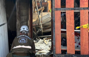 Incendio deja dos personas heridas