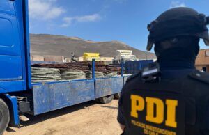 Investigación de PDI Arica y Fiscalía: incautan 28,5 toneladas de cobre robado que serían contrabandeados hacia Perú